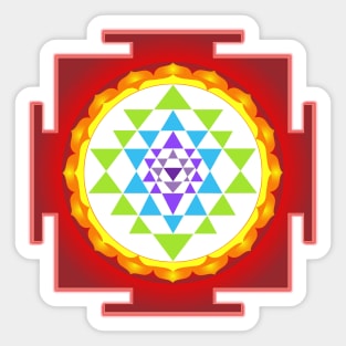 Sri Yantra Mandala for Meditation Sticker